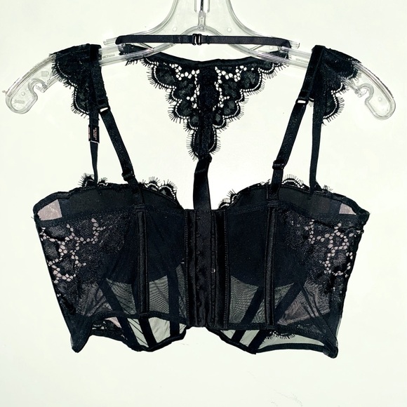 Victoria's Secret Very Sexy Longline Halter Lace Corset Top (NWT) - Picture 5 of 16